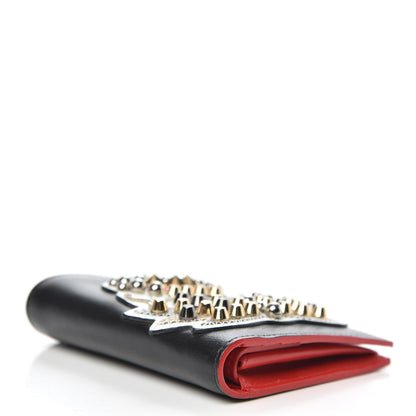 Christian Louboutin Calfskin Ecusson Panettone Bi-Fold Wallet Black 4 of 8