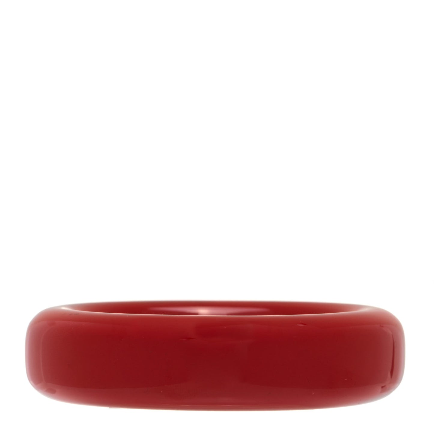 Lacquer Hardwood Elsa Peretti Doughnut Bangle Bracelet Red