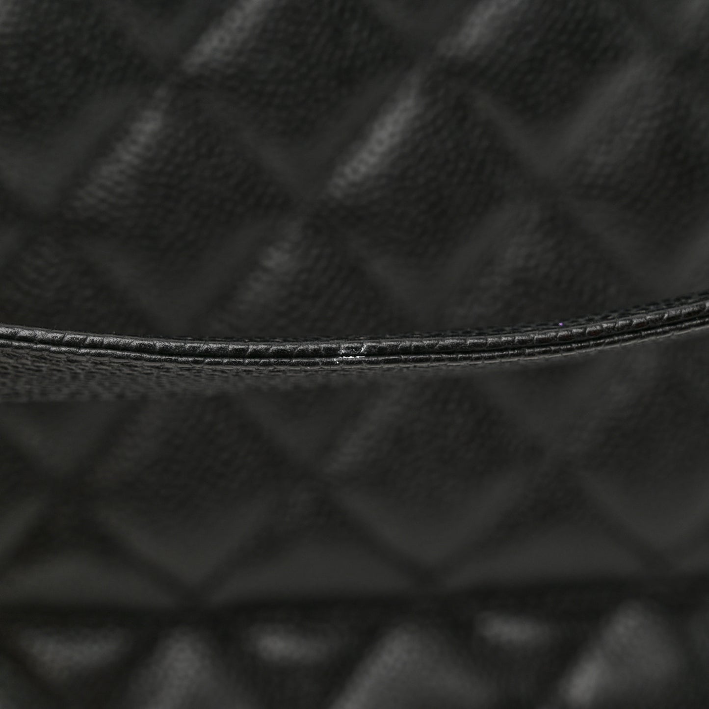 Caviar Quilted Grand Shopping Tote GST Black
