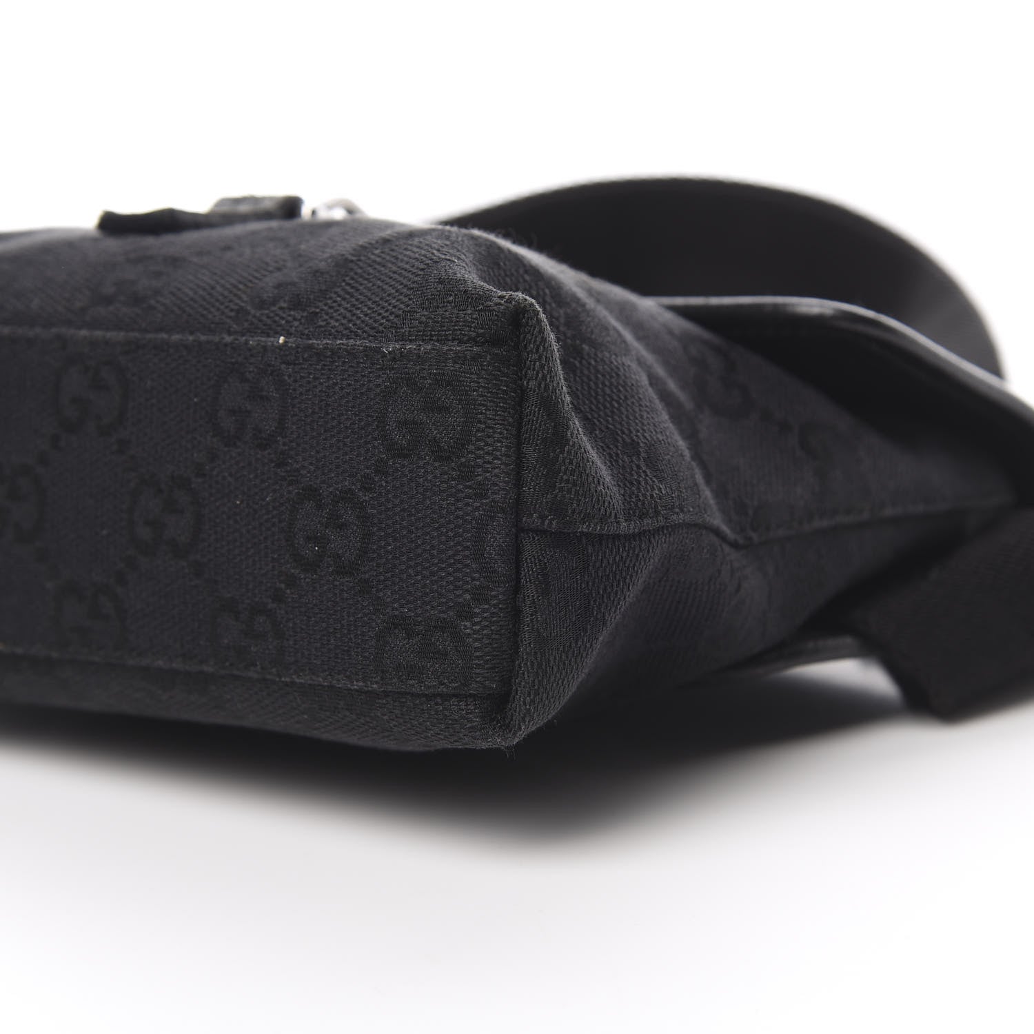 Gucci GG Monogram Web Flight Belt Bag Black 10 of 11