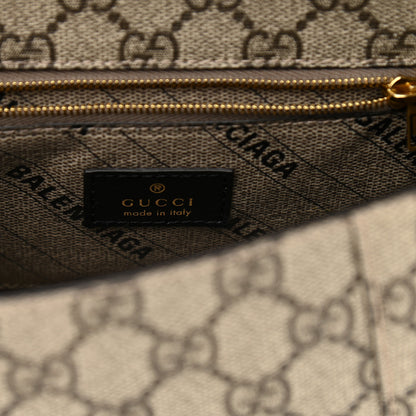 Balenciaga X GUCCI GG Supreme Monogram Small Hourglass Top Handle Bag Beige Ebony 6 of 9
