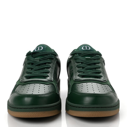 Christian Dior Smooth Calfskin Oblique Galaxy Mens B27 Low Top Sneakers 42 Green Beige 2 of 9
