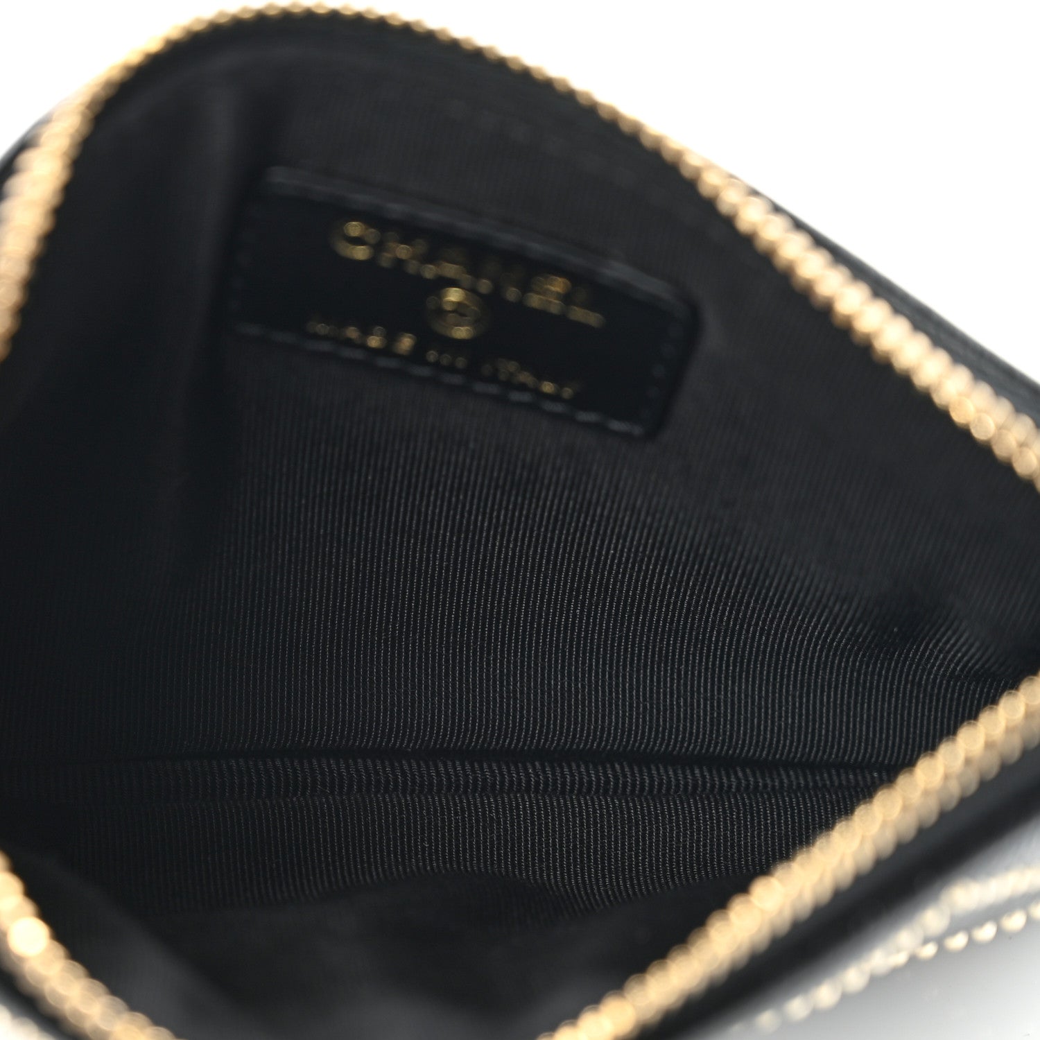 Chanel Shiny Lambskin Studded Rock The Diamond CC Small Cosmetic Case Black 5 of 8