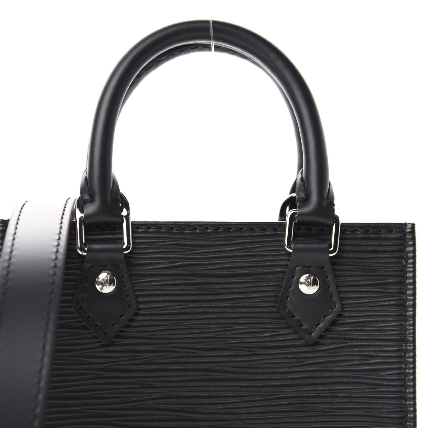 Louis Vuitton Epi Petit Sac Plat Black 10 of 11