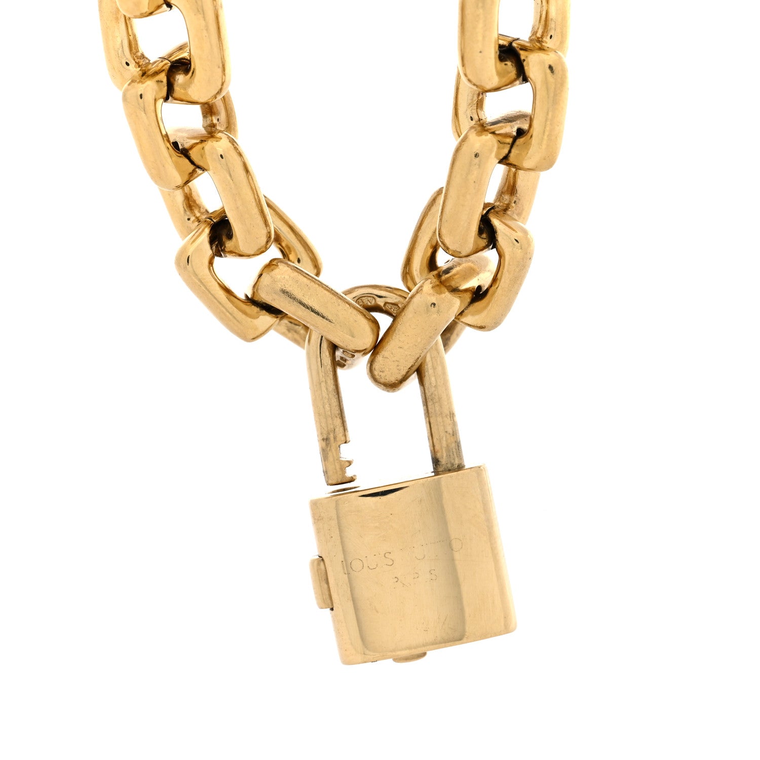 Louis Vuitton 18K Yellow Gold Pink Opal Black Onyx Glass Charm Bracelet 3 of 3