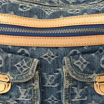 Louis Vuitton Monogram Denim Baggy PM Blue 7 of 10