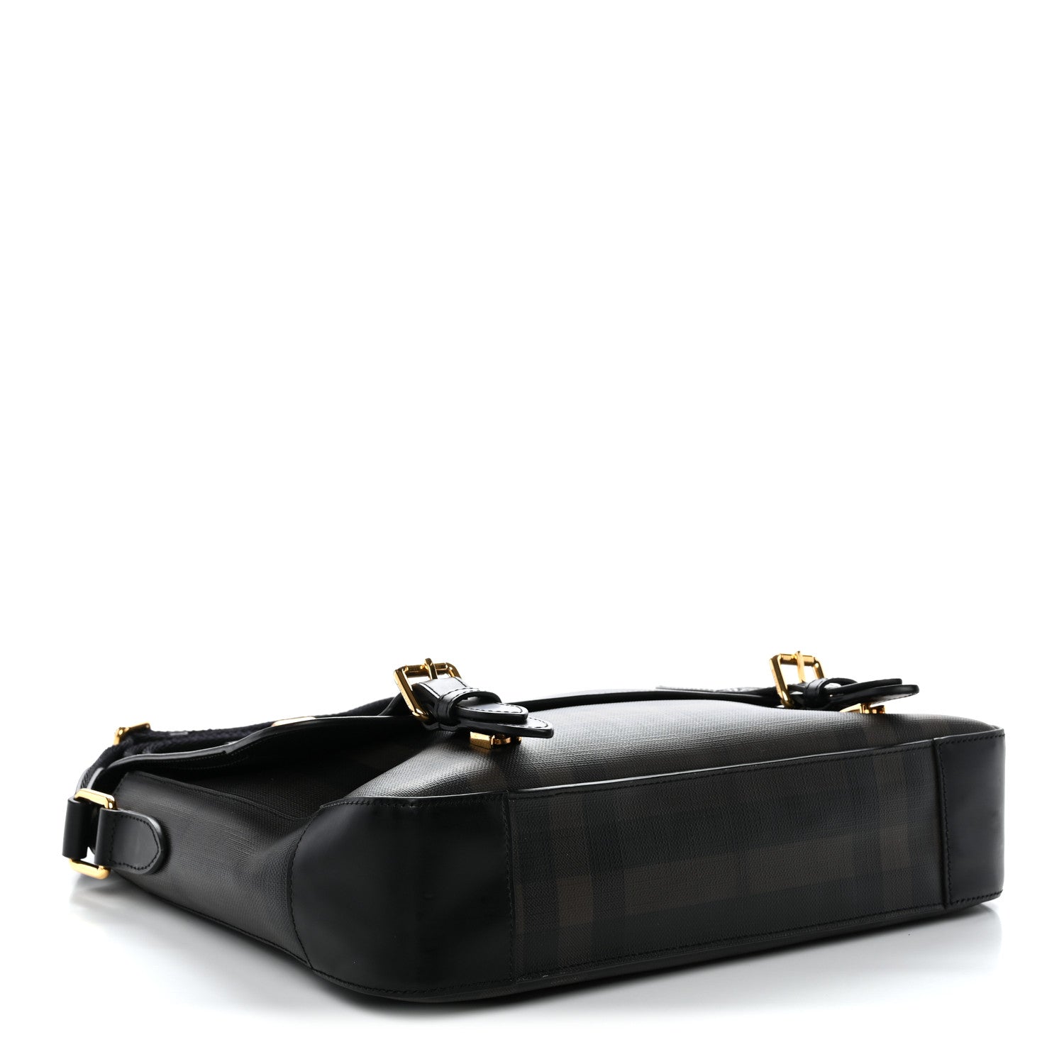 Burberry Smoked Check Medium Hendley Messenger Bag Black 4 of 10