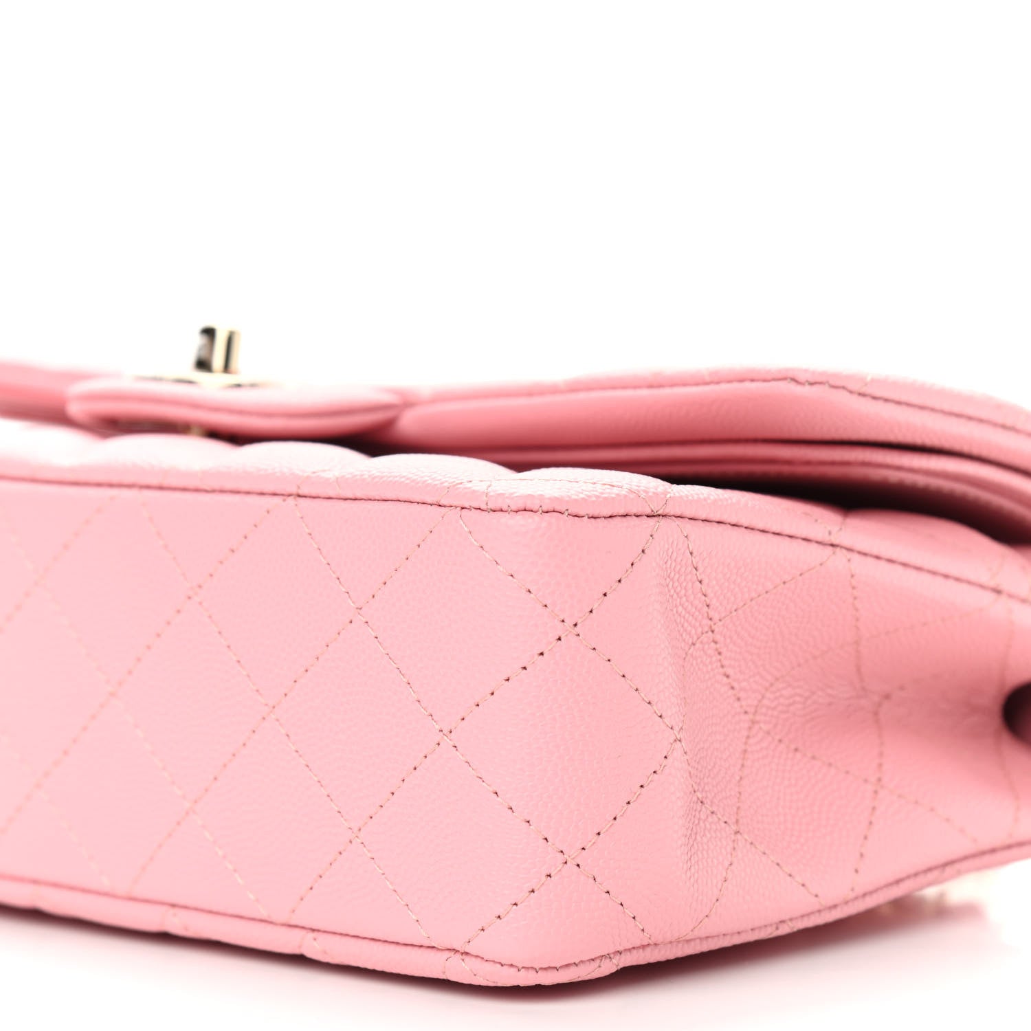 Chanel Caviar Quilted Medium Double Flap Pink 8 of 8