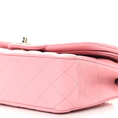 Chanel Caviar Quilted Medium Double Flap Pink 8 of 8