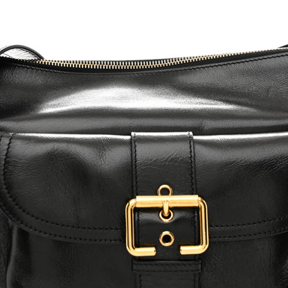 Chloe Shiny Calfskin Medium Double Carry Camera Bag Black 8 of 10