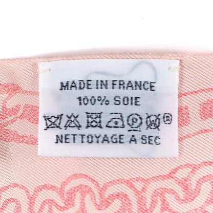 Hermes Silk Boucles et Maillons Twilly Rose Nacre Rouge Jaune 3 of 3