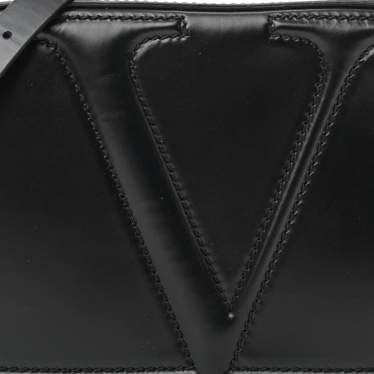 Calfskin VLogo Walk Crossbody Black