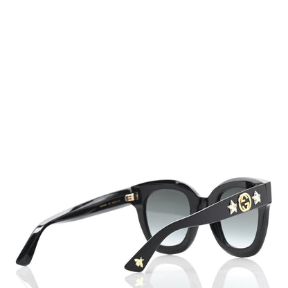 Gucci Round Frame Star Sunglasses GG0208S Black 4 of 8