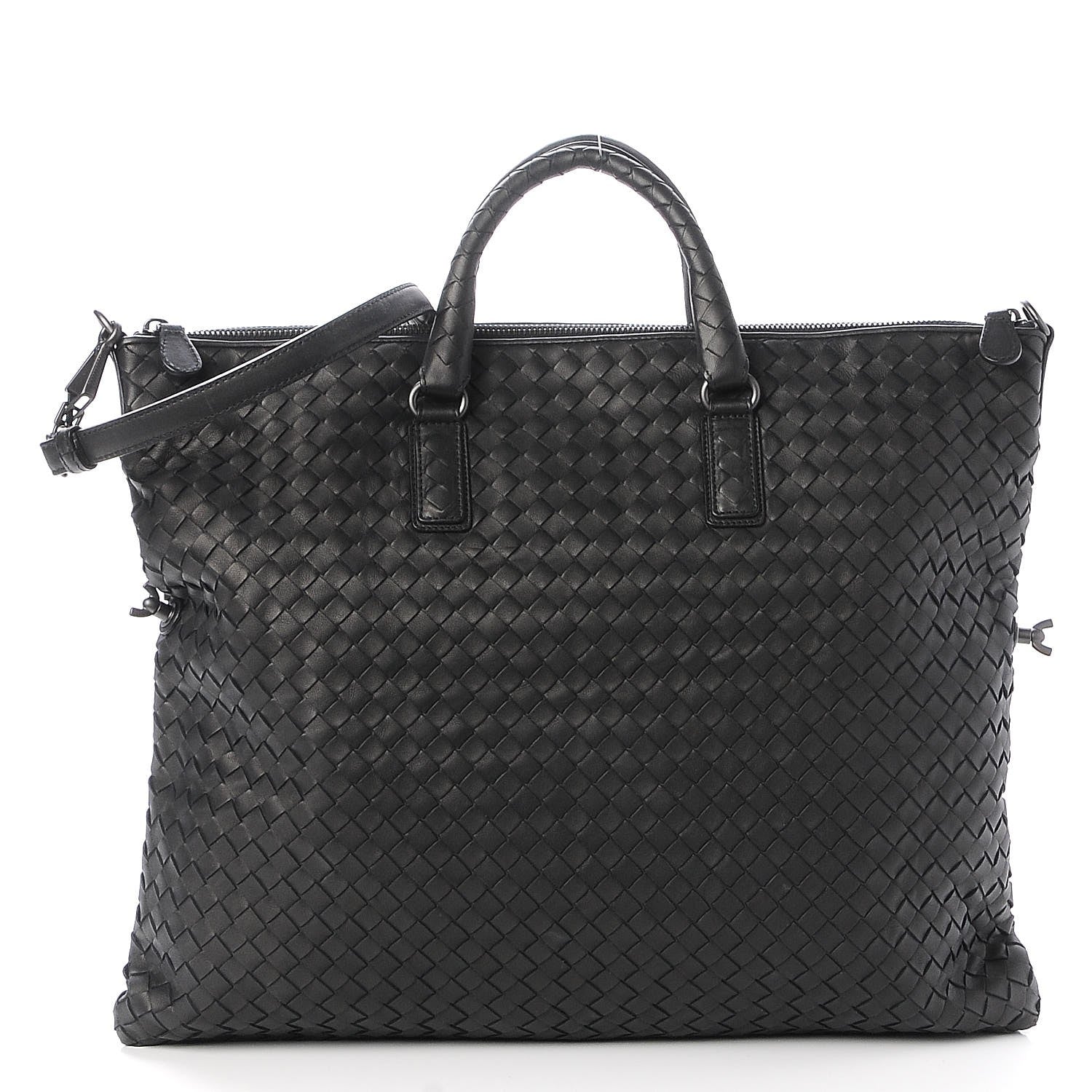 Bottega Veneta Nappa Intrecciato Medium Convertible Tote Nero Black 4 of 12