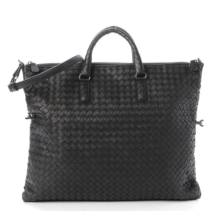Bottega Veneta Nappa Intrecciato Medium Convertible Tote Nero Black 4 of 12
