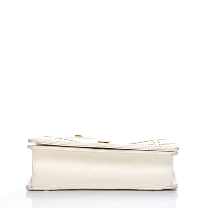 Christian Dior Lambskin Studded Medium Diorama Flap Bag Latte 6 of 24