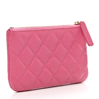 Chanel Caviar Quilted Small Cosmetic Case Pink 3 of 8