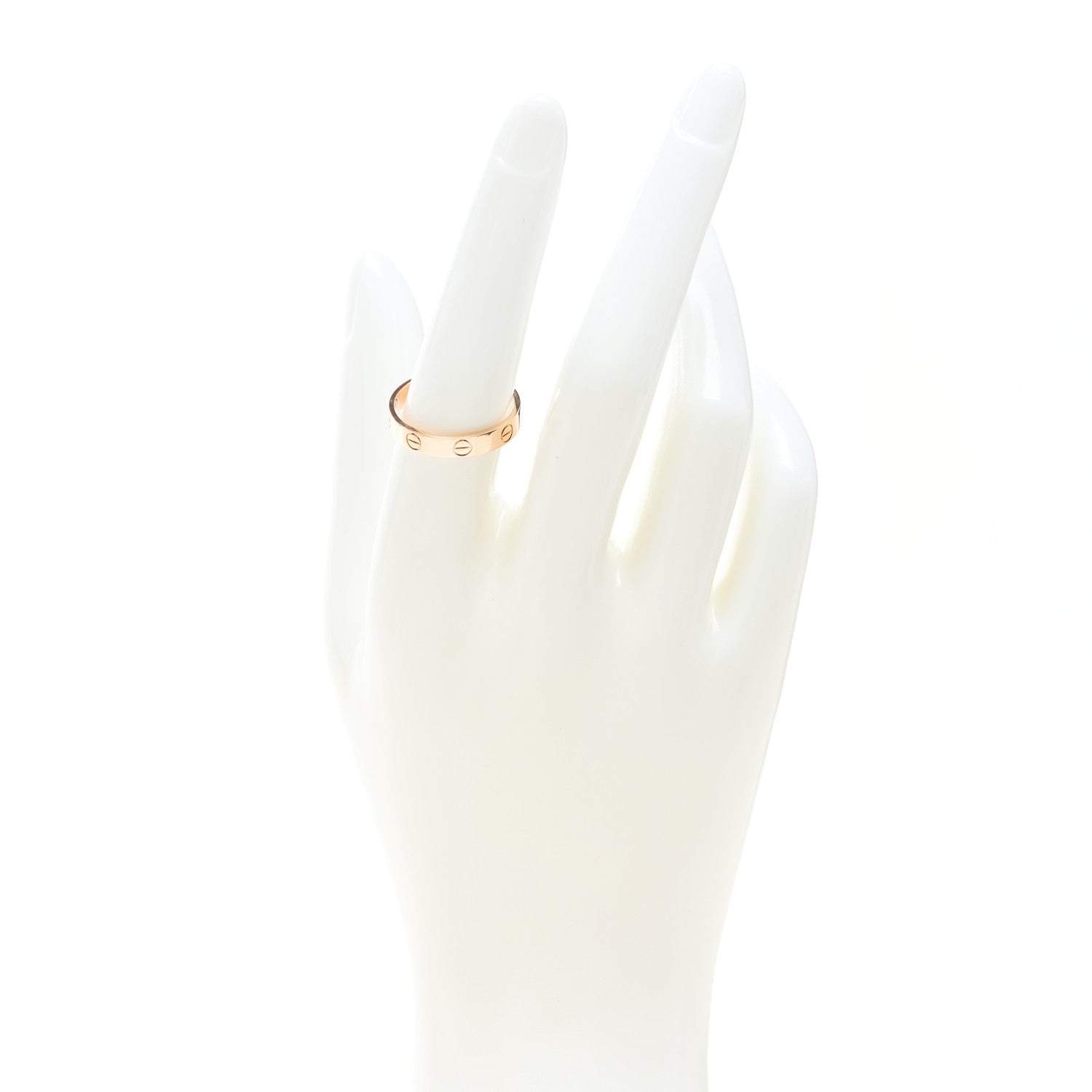 Cartier 18K Pink Gold 3.5mm LOVE Wedding Band Ring 55 7.25 2 of 4