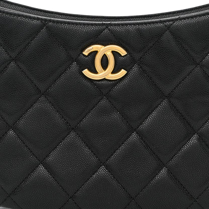 Chanel Caviar Quilted Hobo Black 8 of 11