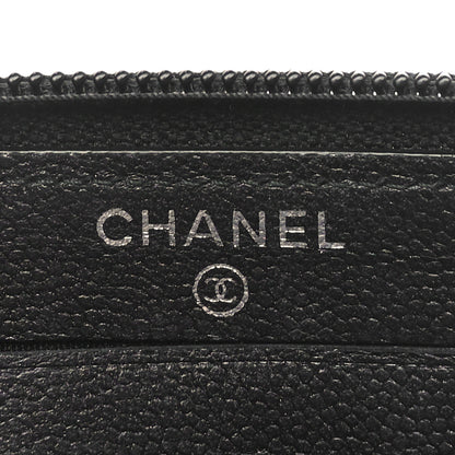 Chanel Caviar Quilted Small Boy Zip Around Wallet So Black 6 of 11