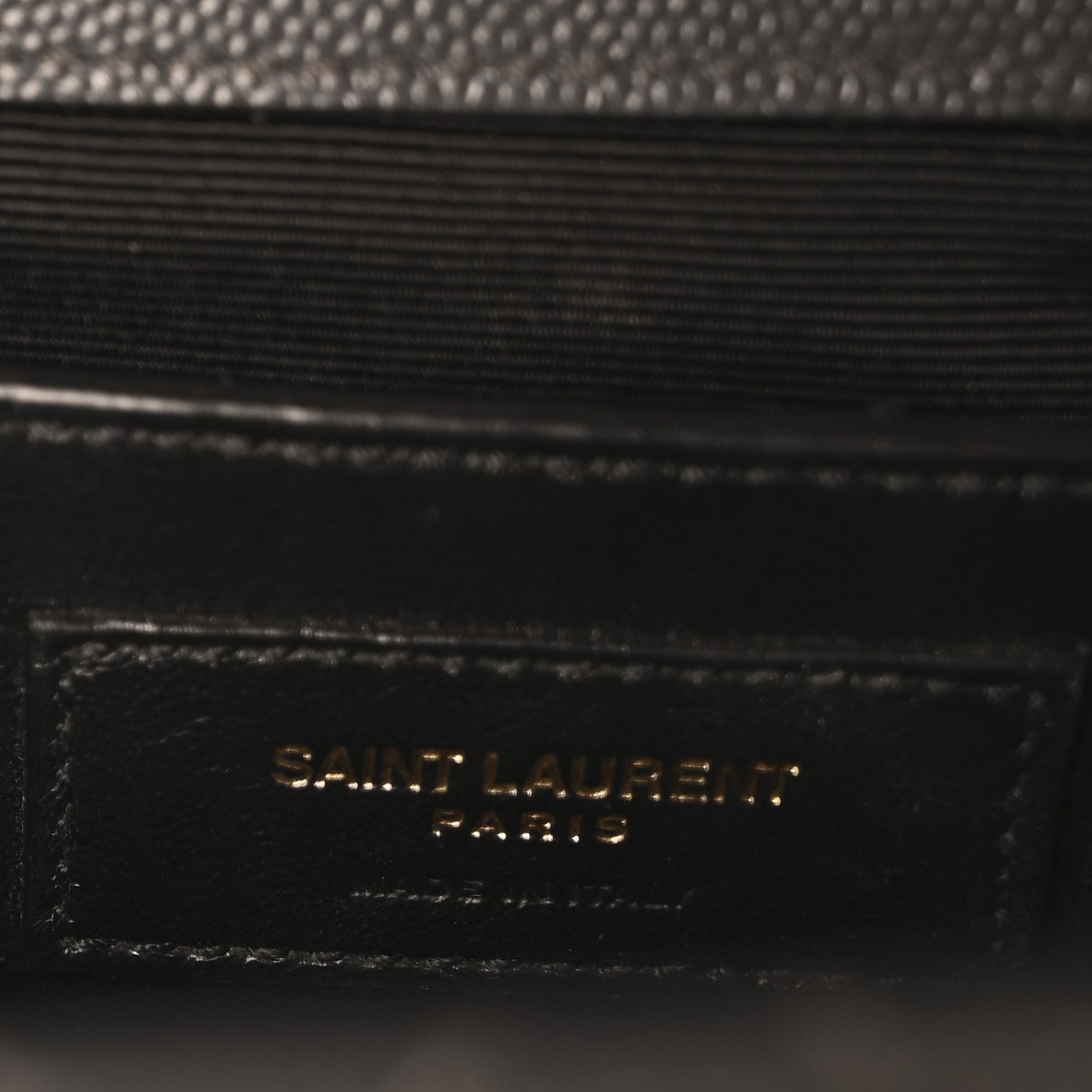 Saint Laurent Grain De Poudre Textured Mixed Matelasse Triquilt Medium Monogram Satchel Dark Smog 11 of 11