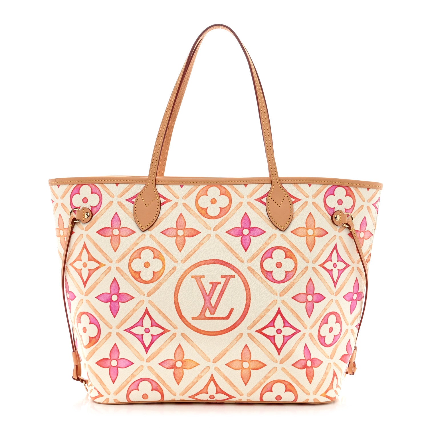 Louis Vuitton Monogram Giant By The Pool 2.0 Neverfull MM Coral 1 of 9