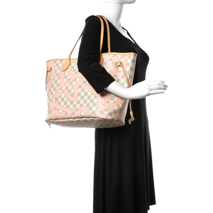 Louis Vuitton Damier Azur Tahitienne Neverfull MM 2 of 15