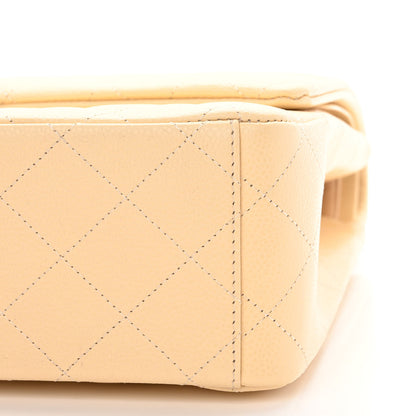 Chanel Caviar Quilted Maxi Double Flap Beige 9 of 9