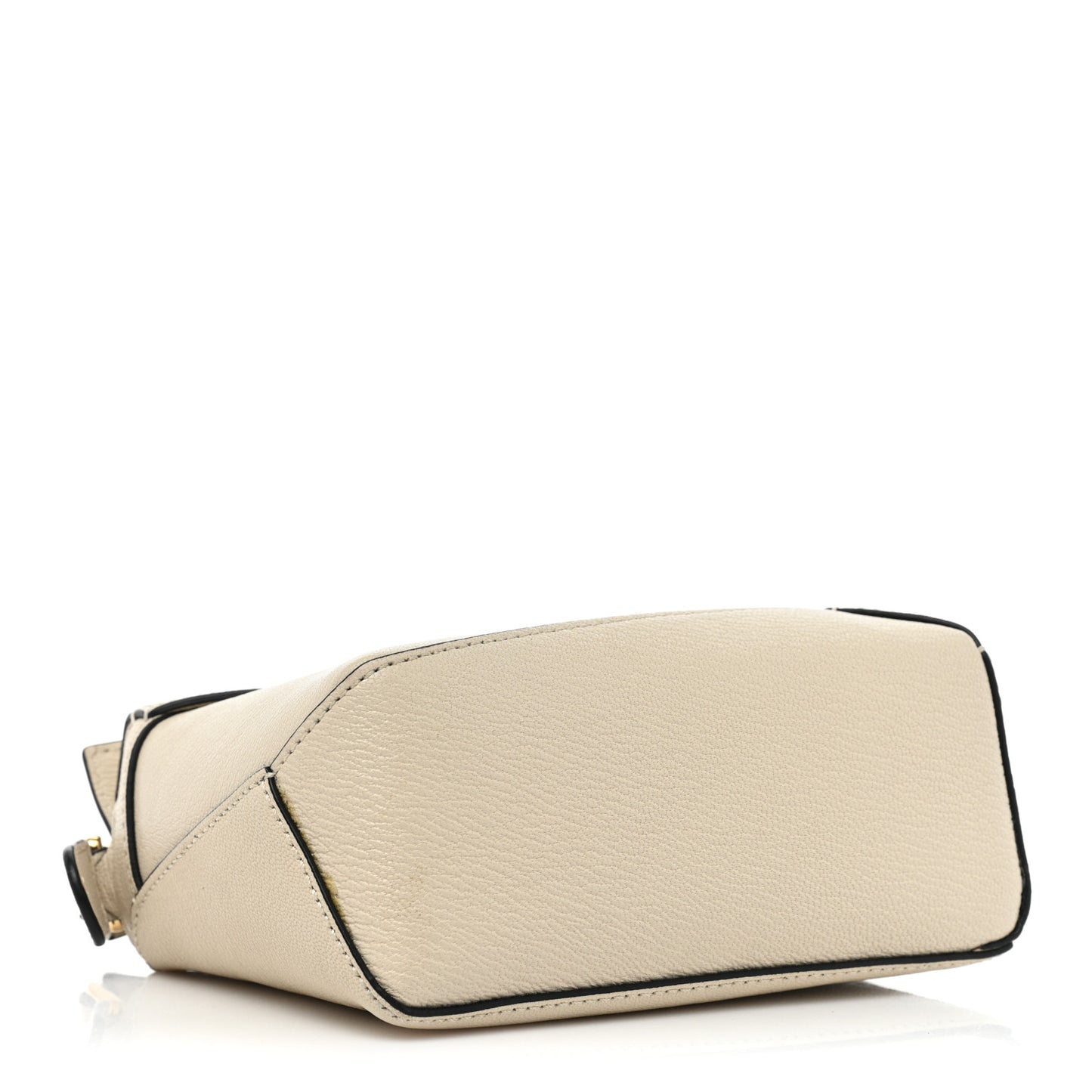 Goatskin Mini Puzzle Edge Bag Angora
