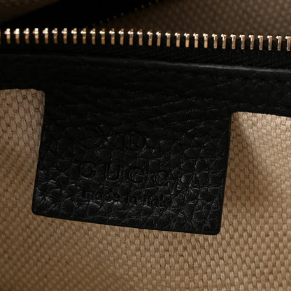 Gucci Pebbled Calfskin Medium Soho Chain Shoulder Bag Black 6 of 10