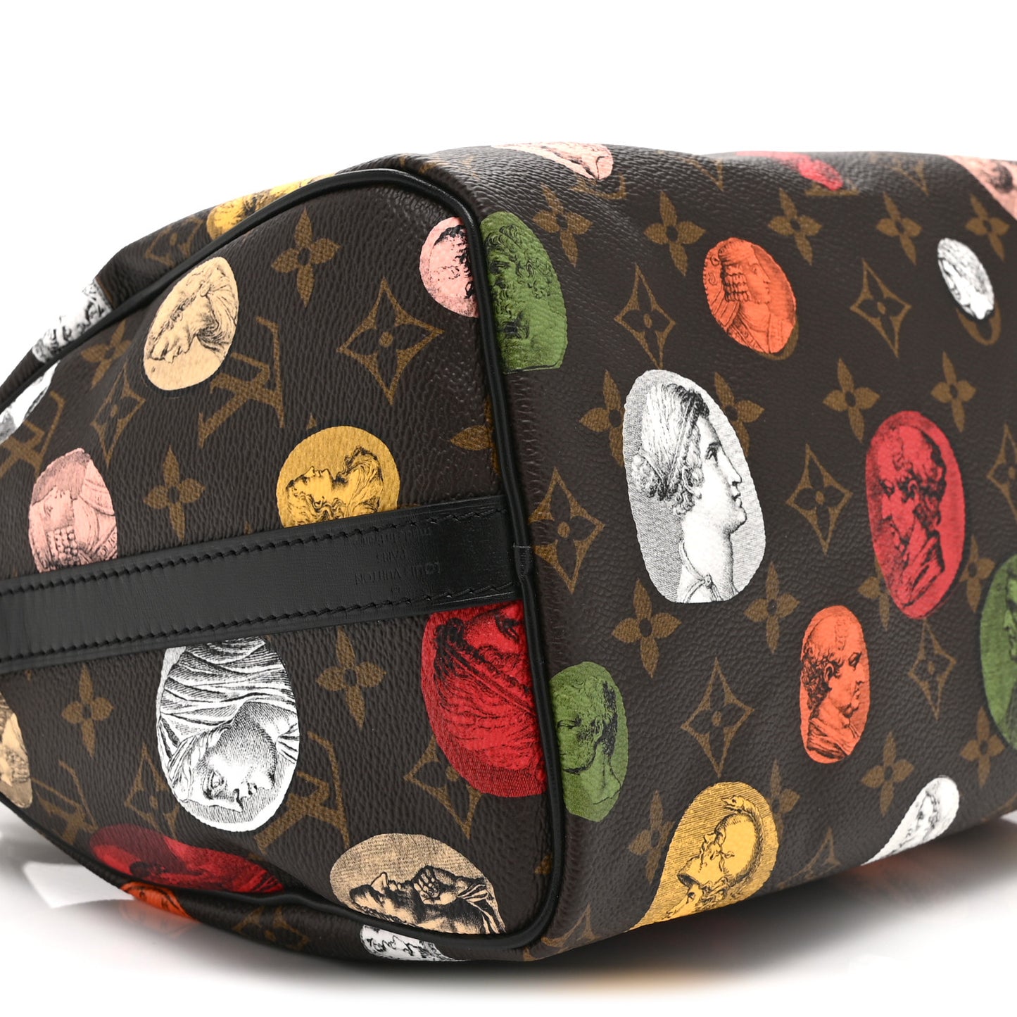 x FORNASETTI Monogram Cameo Speedy Bandouliere 25