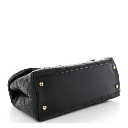 Chanel Caviar Lizard Quilted Small Coco Handle Flap Black 4 of 11