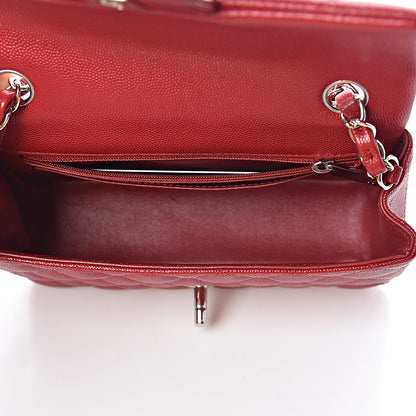Chanel Caviar Quilted Mini Rectangular Flap Red 5 of 10