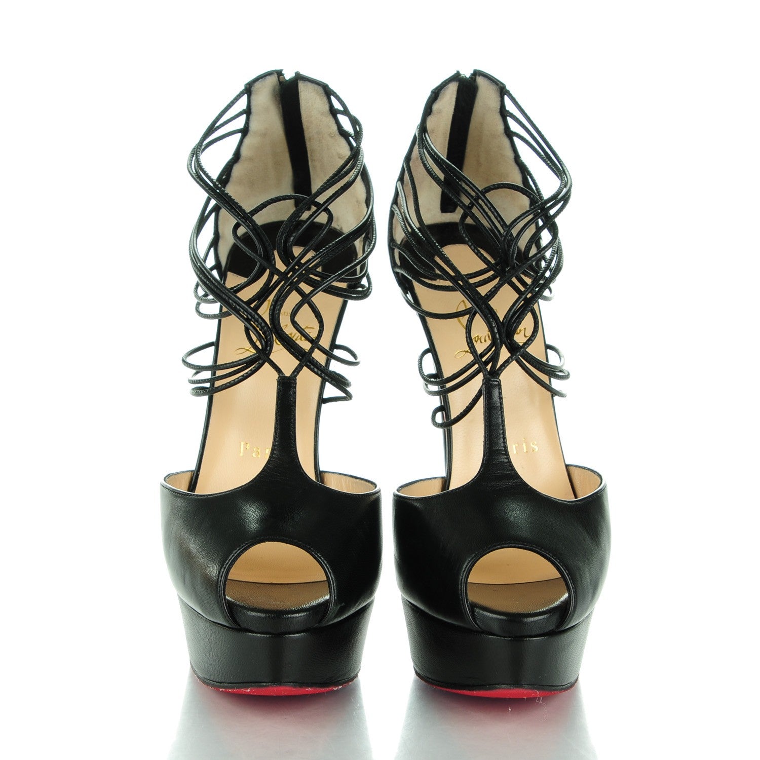 Christian Louboutin Kid Confusalta 150 Sandals 37 Black 2 of 10