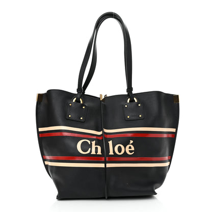 Chloe Smooth Calfskin Medium Vick Tote Full Blue 2 of 14