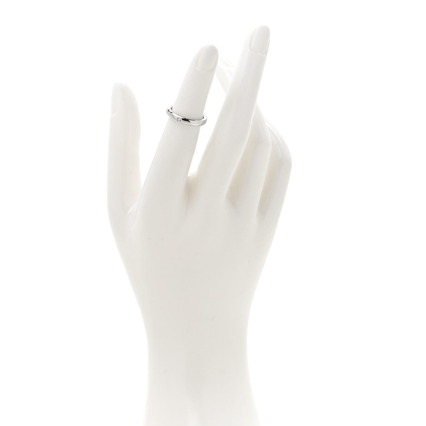 Platinum Diamond Elsa Peretti Band Ring 47 4