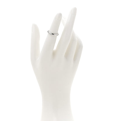 Tiffany Platinum Diamond Elsa Peretti Band Ring 47 4 2 of 5