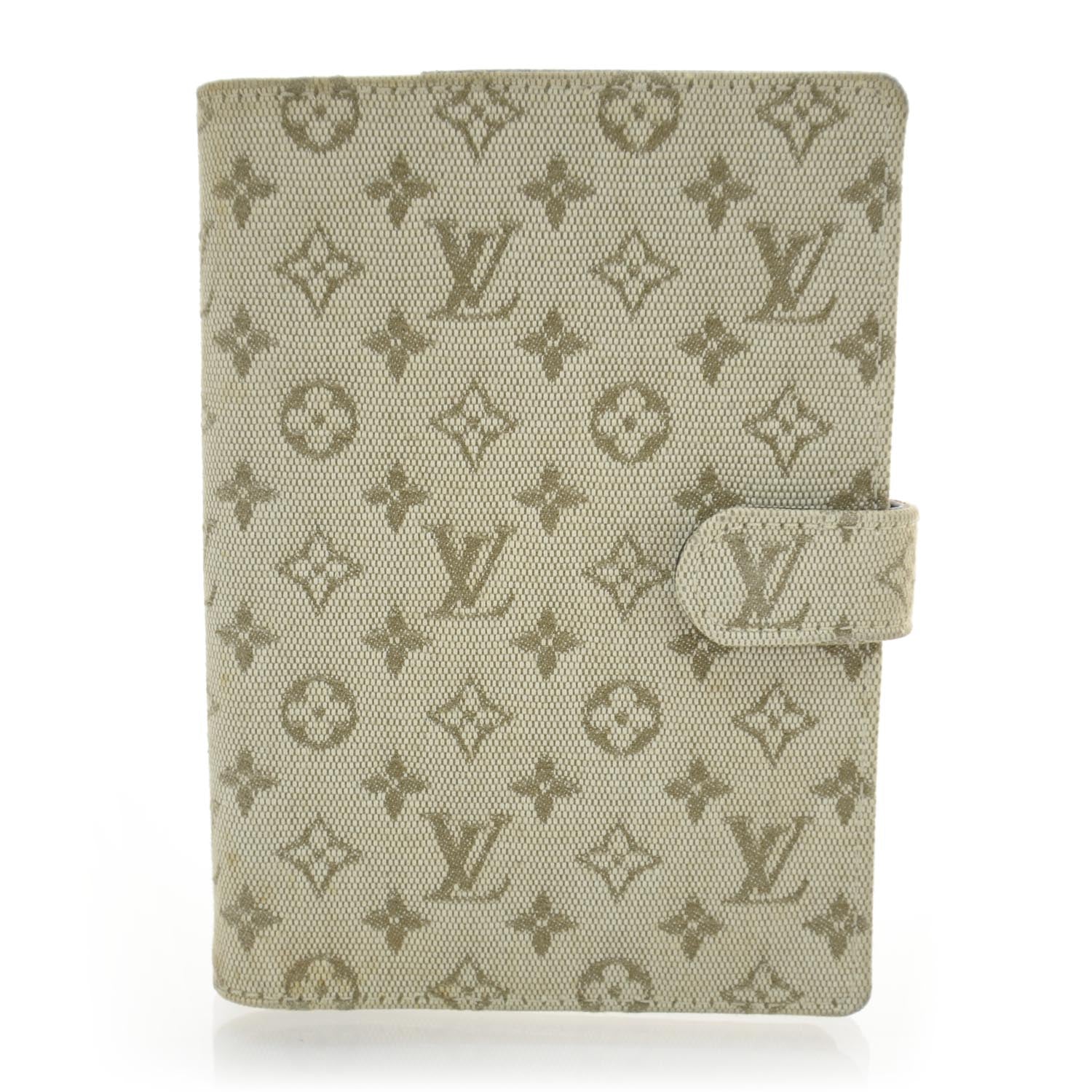 Louis Vuitton Mini Monogram Small Ring Agenda Light Kaki 1 of 7