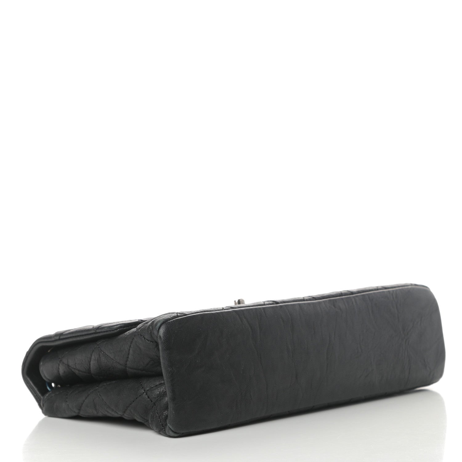 Chanel Crumpled Lambskin Quilted Medium Single Flap Black 4 of 13