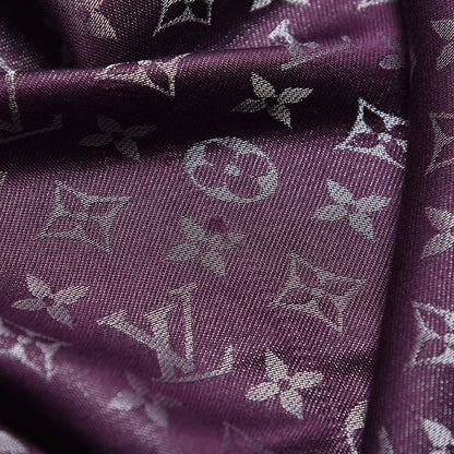 Louis Vuitton Silk Lurex Wool Monogram Shine Shawl Amarante 5 of 5