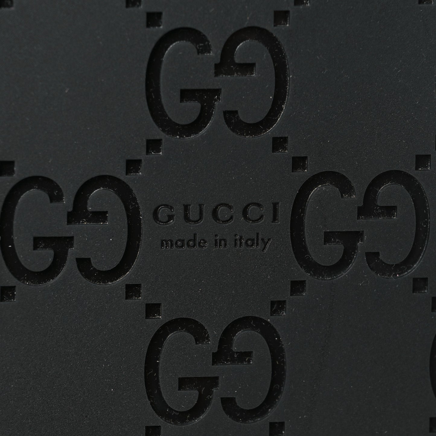 Guccissima GG Embossed Womens Sandals 36.5 Black