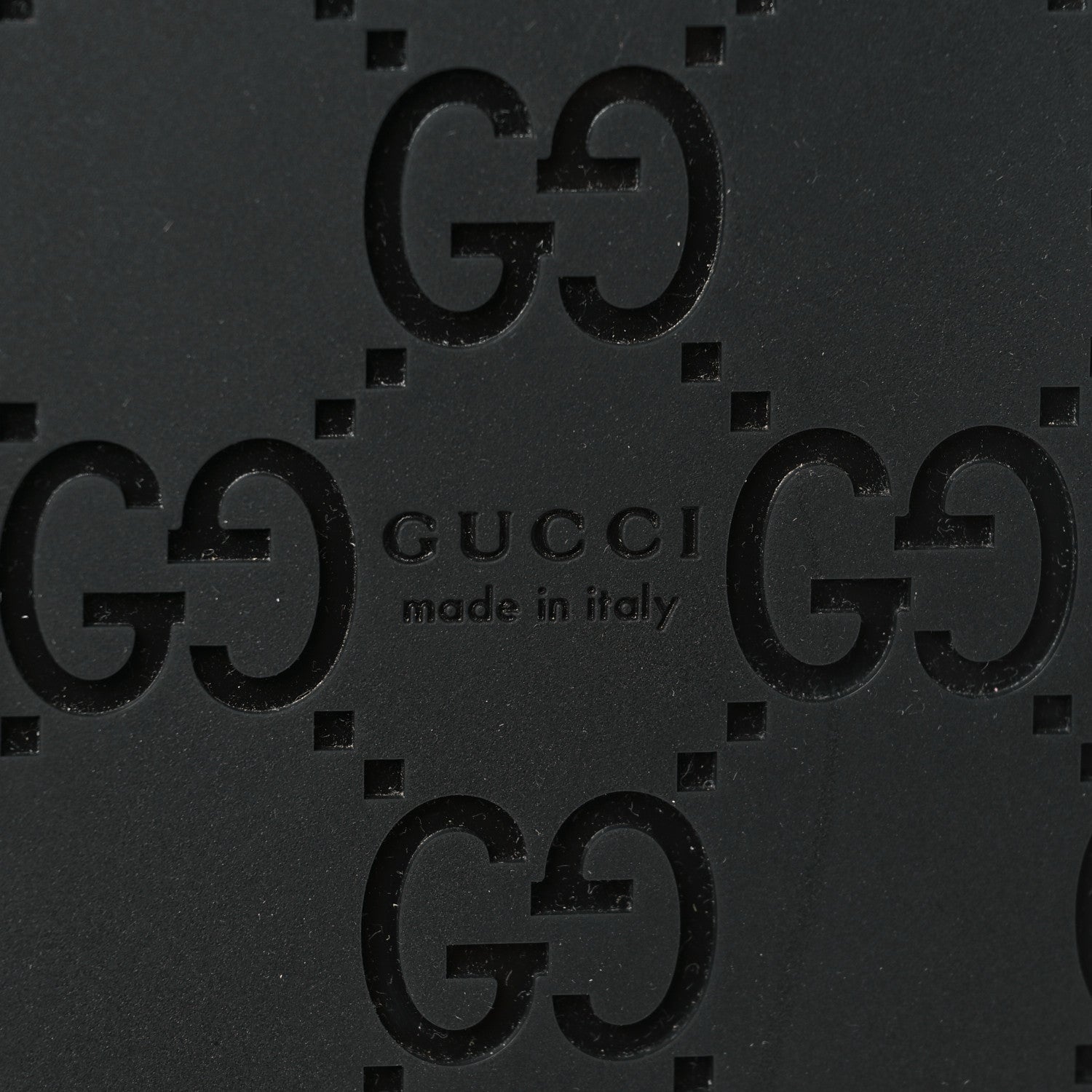 Gucci Guccissima GG Embossed Womens Sandals 36.5 Black 7 of 9