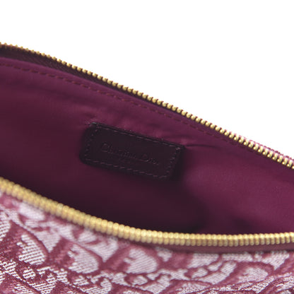 Christian Dior Monogram Mini Saddle Pochette Burgundy 8 of 10