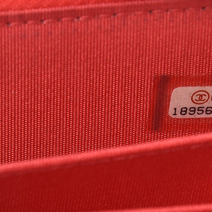 Chanel Lambskin Double Stitch Zip Coin Purse Coral Pink 7 of 11