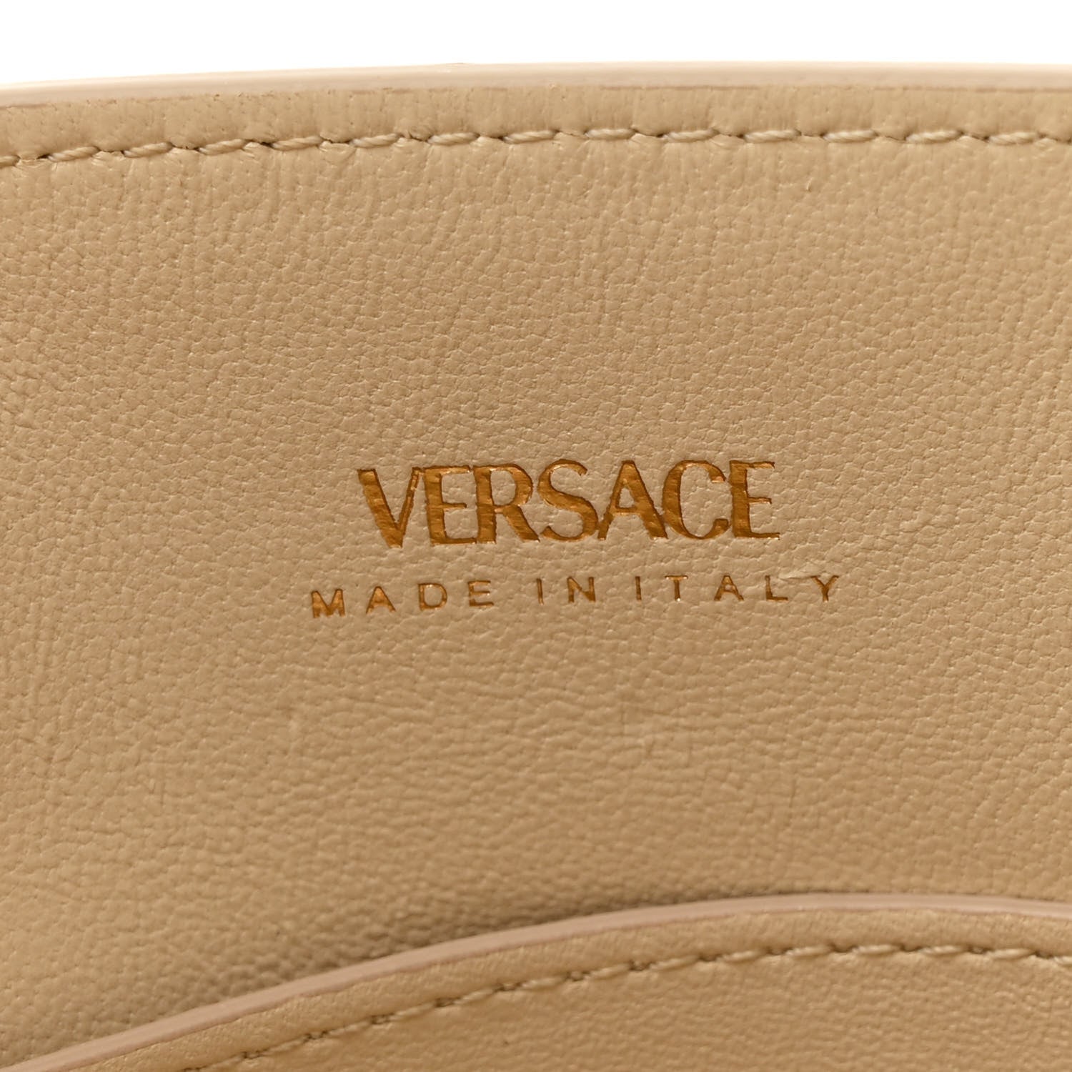 Versace Calfskin Small Medusa '95 Tote Bag Light Beige 6 of 10