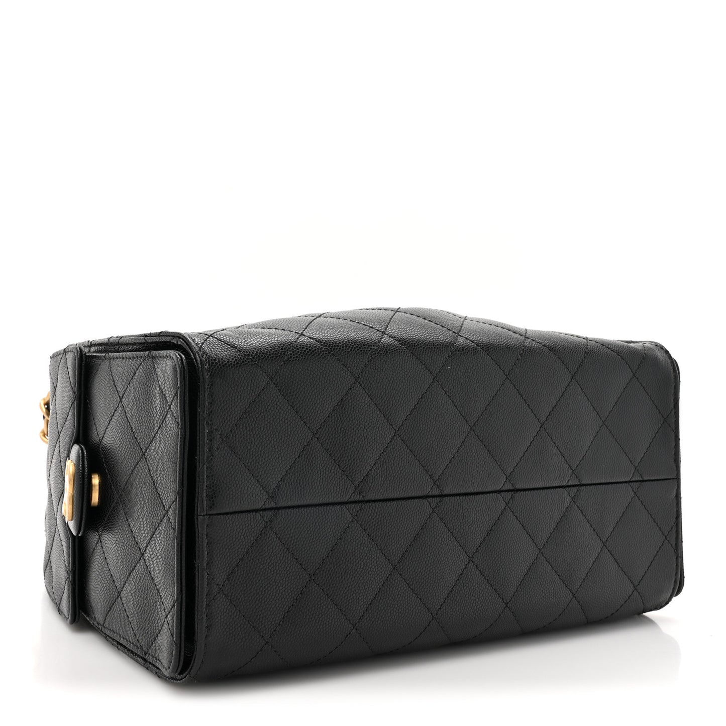 Caviar Quilted Small Chanel 25 Handbag Black