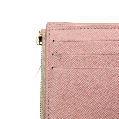 Louis Vuitton Damier Azur Victorine Wallet Rose Ballerine 10 of 15
