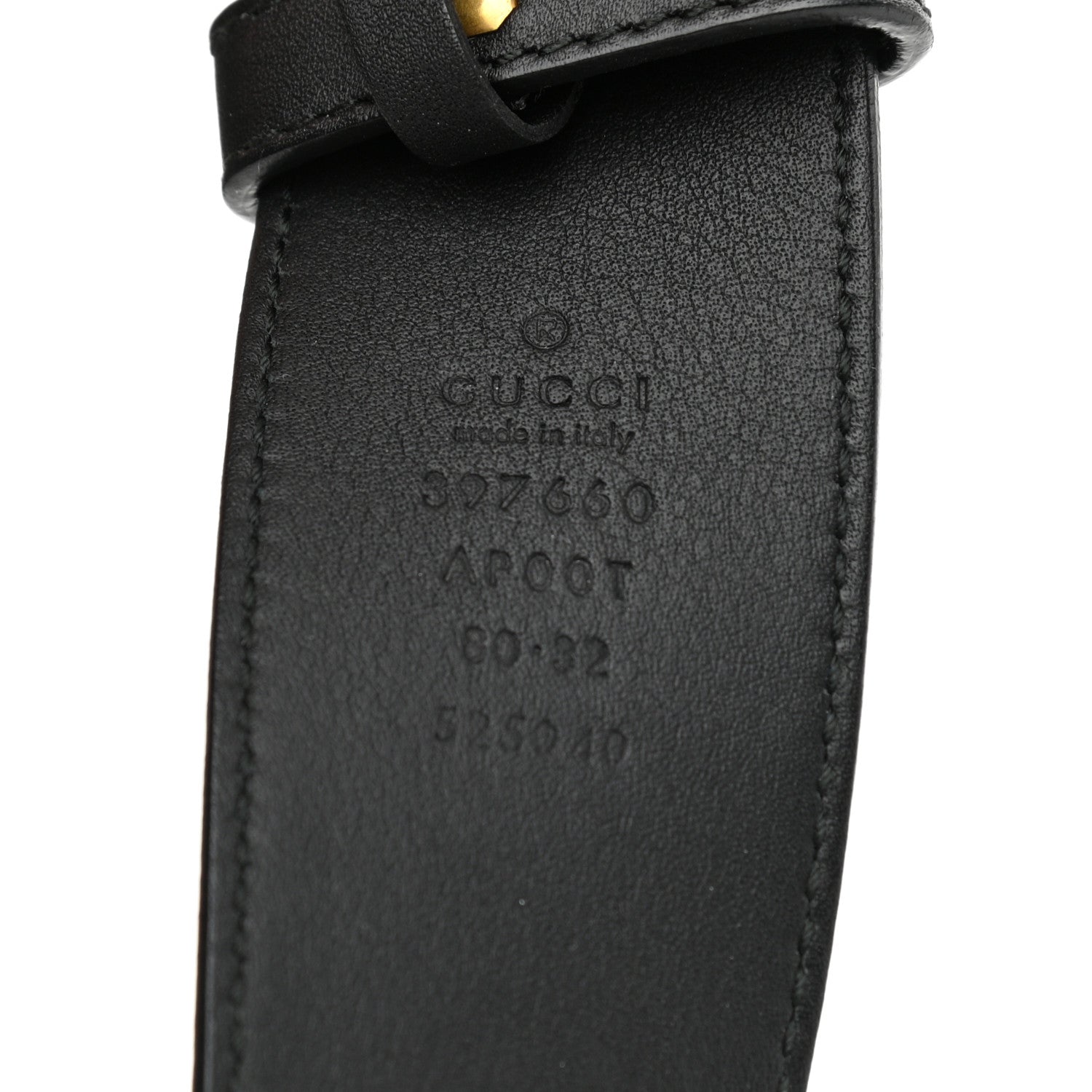 Gucci Calfskin Double G 40mm Belt 80 32 Black 5 of 5