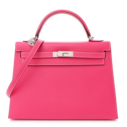 Hermes Epsom Kelly Sellier 32 Rose Tyrien 1 of 11
