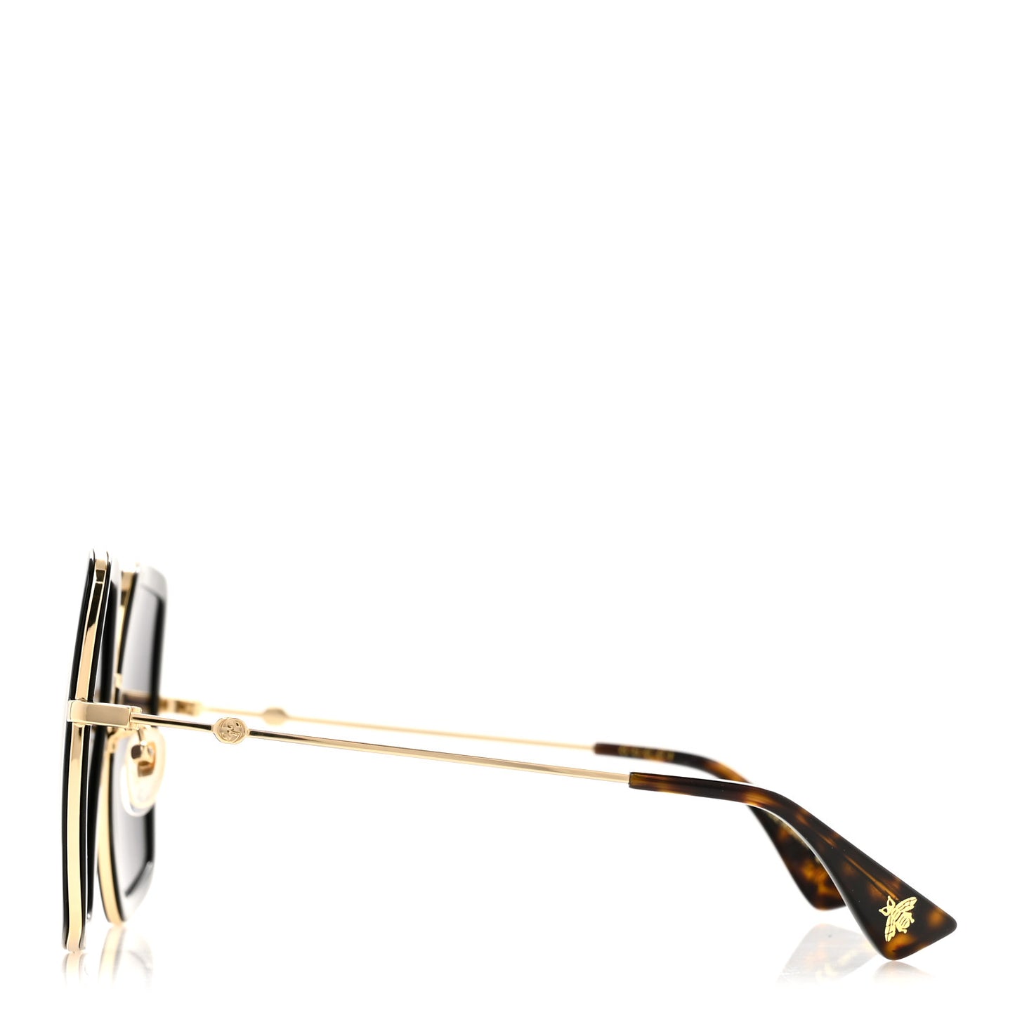 Acetate Oversize Square Frame GG0106S Sunglasses Black